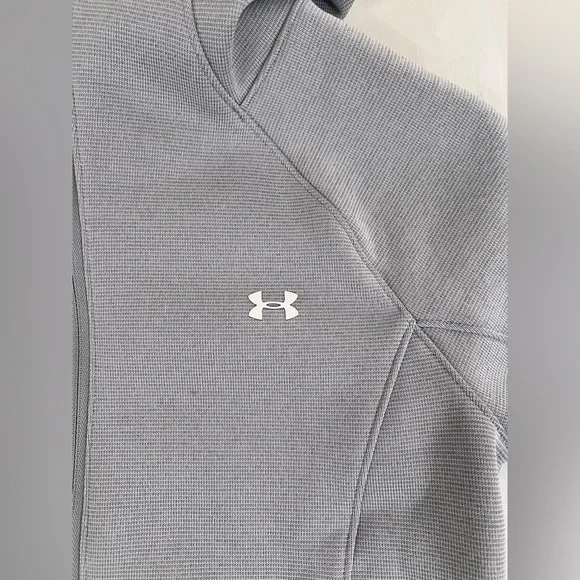 UNDER ARMOR GREY HOODED ZIP JACKET - Women’s Small - Zip pockets - Picture 7 of 10